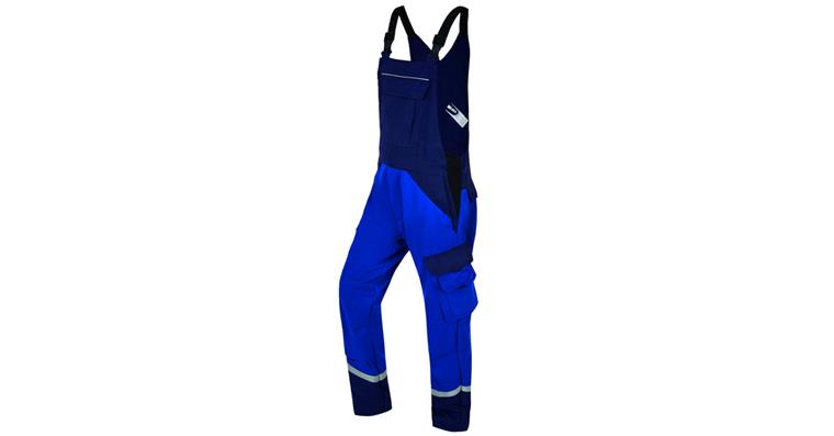 Latzhose Multisix kornblumenblau/marineblau Gr.54