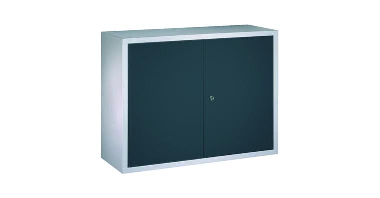 1084847105 Hängeschrank Rückwand glatt Vollblechtüren B 800mm RAL 7035/7016 antrazitgrau