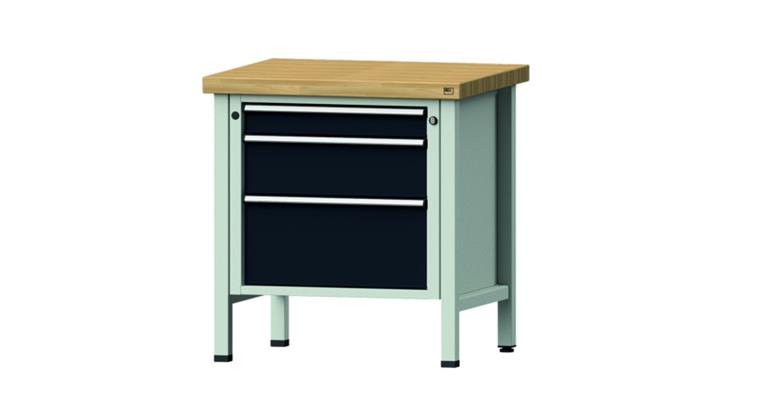 Cabinet workbench BSP 800x700x850 mm 3 drawers 90/180/270 mm RAL7035/7016