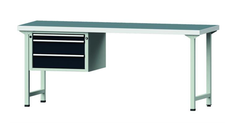 1082078624 Kombiwerkbank 2000x700x850mm Modell 622V Universal-Platte RAL7035/7016