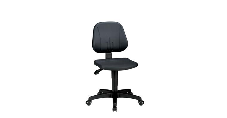 Arbeits-Drehstuhl Unitec mit Rollen Sitzhöhe 440-620 mm Integralschaum