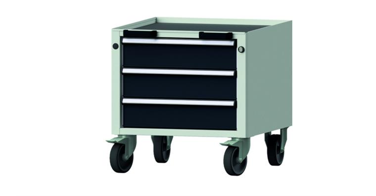 Rollcontainer Modell 19 V BxTxH 570 x 615 x 575 mm RAL 7035/7016
