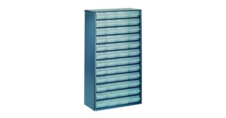Steel magazine with 48 box drawers