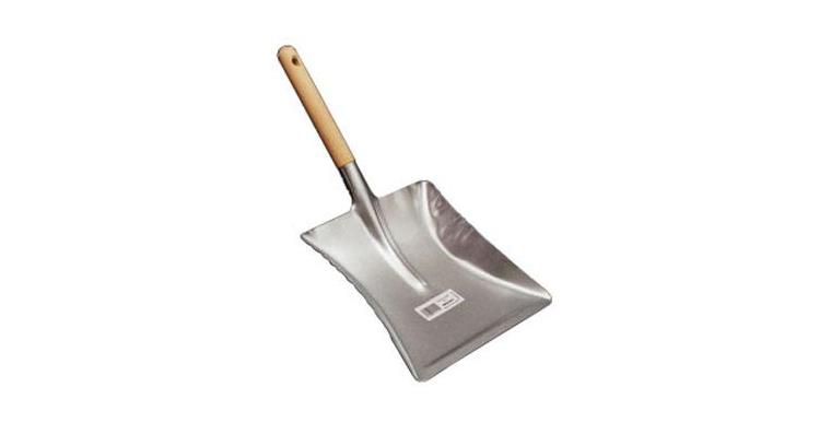 Dustpan sheet steel wooden handle zinc-plated 220x200 mm