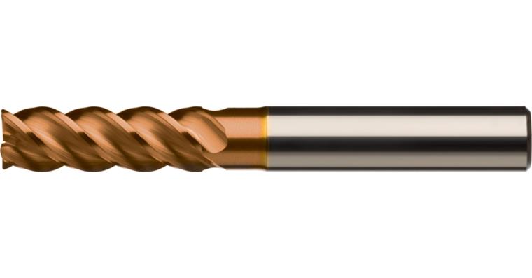 ATORN Vollhartmetall-Schaftfräser Z4 HPC HA, 5,0x17x24x62 mm, beschichtet, lang
