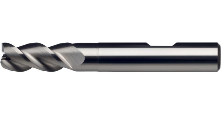 ATORN Vollhartmetall-Bohrnutenfräser Z=3 kurz 9,50 mm DIN 6535 HB