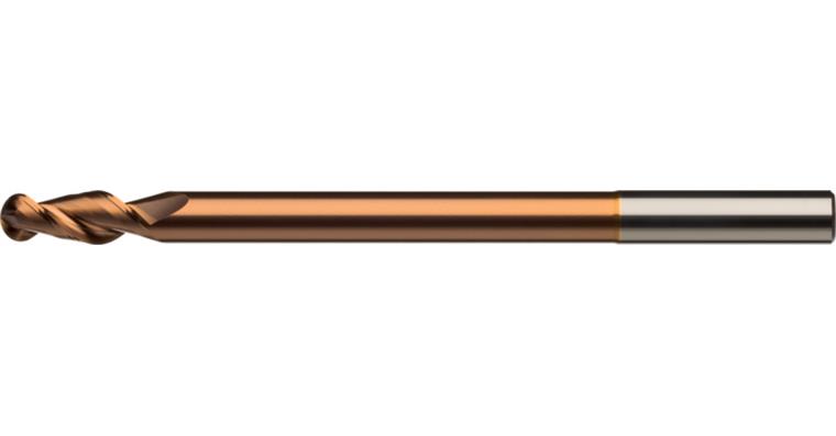 ATORN Vollhartmetall-Radiusfräser Z2 lang HA 4,0x13x86x125 mm beschichtet