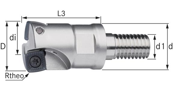 ATORN Multi-Aufschraubfräser 35 mm Schaft M16 Z=4