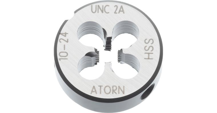 ATORN die HSS EN 22568 UNC 1/4 in tolerance 2A outer diameter 20 mm