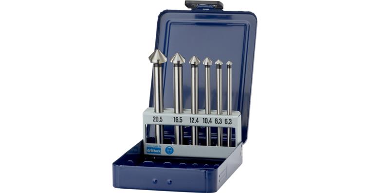 ATORN Kegelsenker-Satz 90 Grad HSS lang 6,3/8,3/10,4/12,4/16,5/20,5 mm