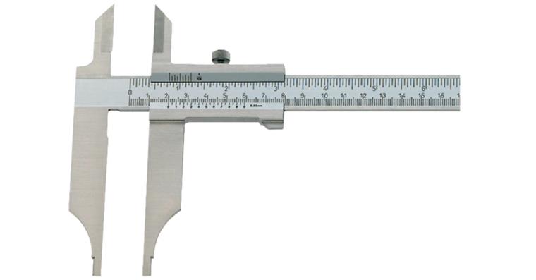 ATORN Messschieber INOX 800 mm mit Messerspitzen ohne Feineinstellung