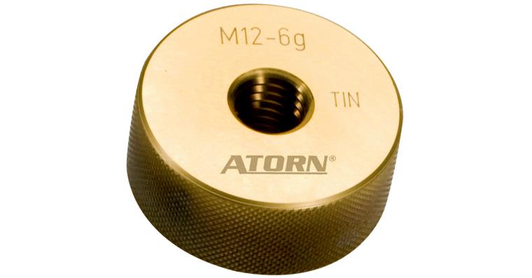 ATORN Gewindegutlehrring TiN M18 TiN-beschichtet