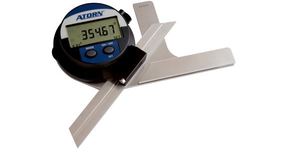 ATORN Universal-Winkelmesser Schienenlänge 150 mm LCD