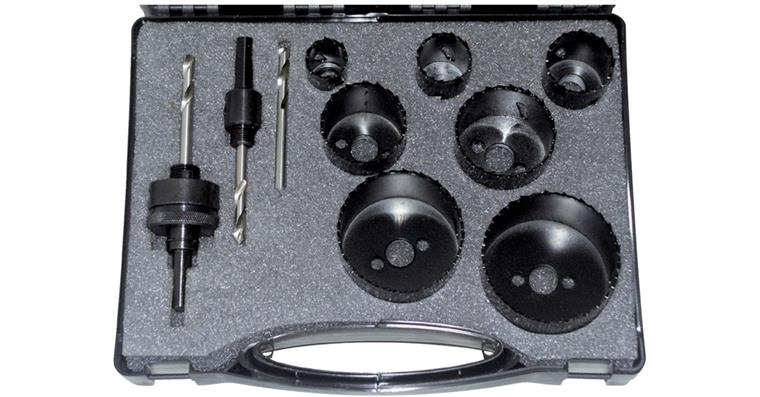 ATORN HSS bimetal hole saw set, 10 pieces, 22–68 mm