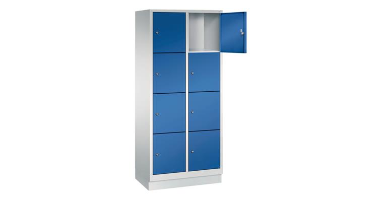 1085336102 Electrified compartment cabinet 8 compartments RAL7035/7016