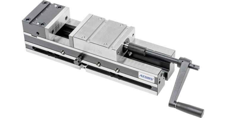 ATORN Maschinenschraubstock MH-S B125 mm Bettlänge 726 mm
