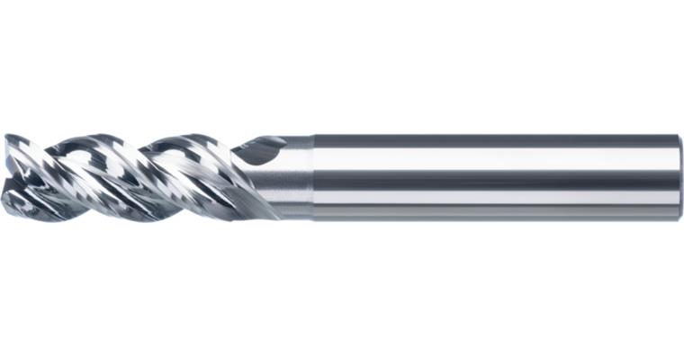 ATORN SC end mill edge protection, polished 12.0 mm HA shank T=3 short