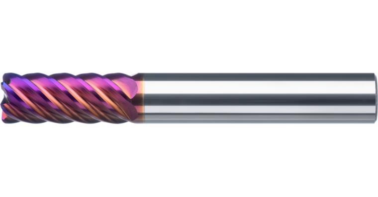 ATORN VHM Mehrzahnfräser ER TiAlSiN 6x15x57 mm Kantenradius 0,1 mm