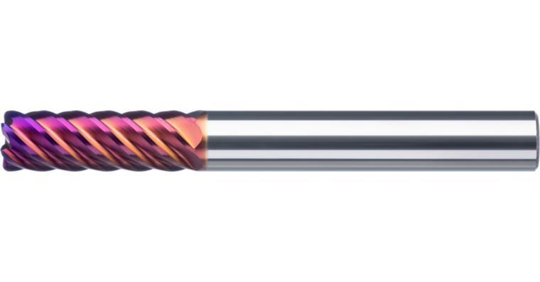 ATORN VHM Mehrzahnfräser ER lang TiAlSiN 4x12x65 mm Kantenradius 0,1 mm