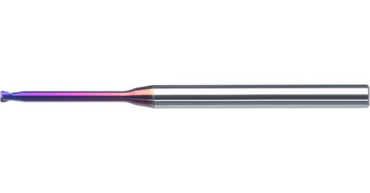 ATORN VHM Mini-Torusfräser TiAlSiN 0,8x0,8x50 mm Freistellung 0,78x2 mm R 0,1 mm