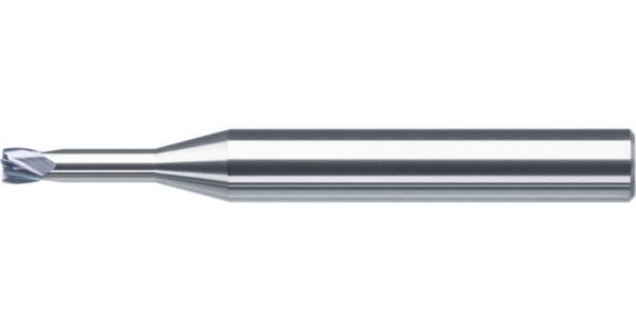 VHM Mini-Torusfräser Freistellungsdurchmesser 2.85 mm Drallwinkel 25 Grad