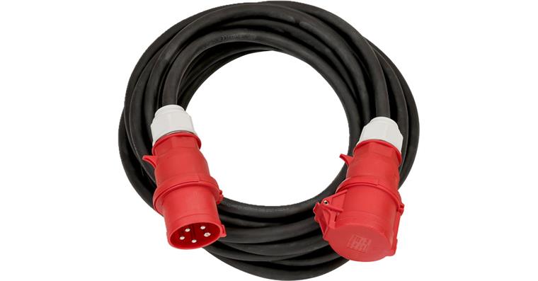 1088226104 CEE power extension cable 10 m H07RN-F 5G6.0 400 V/32 A 5-pole IP44