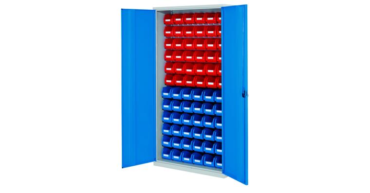 Schlitzplattenschrank 36 Kästen x 230 mm/36 Kästen x 290 mm 7035/5012
