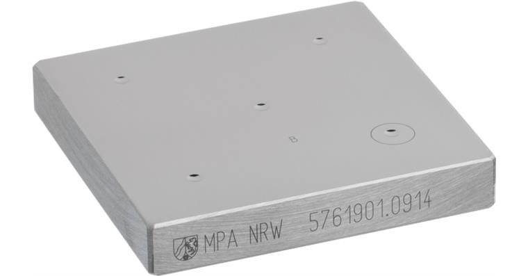 ATORN Härtevergleichsplatte circa 60 HRC 60 x 60 x 16 mm quadratisch Rockwell