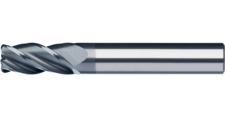 ATORN VHM HPC-Torusfräser Durchmesser 4,0 x 11 x 20 x 57 mm, HA-Schaft ,r=0.3 mm