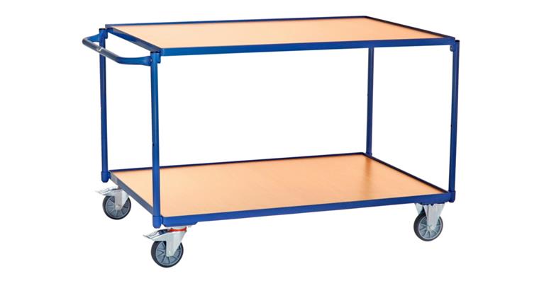 Tischwagen Ladeflächengröße 1200 x 800 mm Tragfähigkeit 300 kg 2 Böden