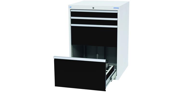 CNC drawer cabinet 4 drawers RAL7016