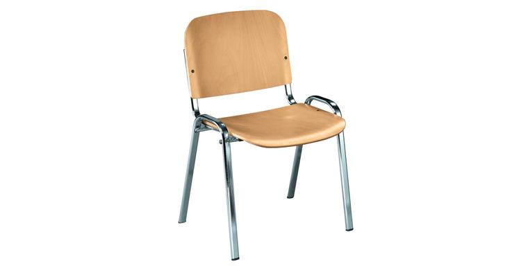 Visitor chair basic laminated beech wood