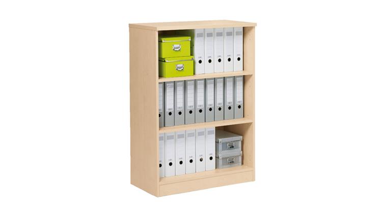 1082346102 Regal Multi H1145 x B800 x T420 mm Dekor Ahorn 3 Ordnerhöhen