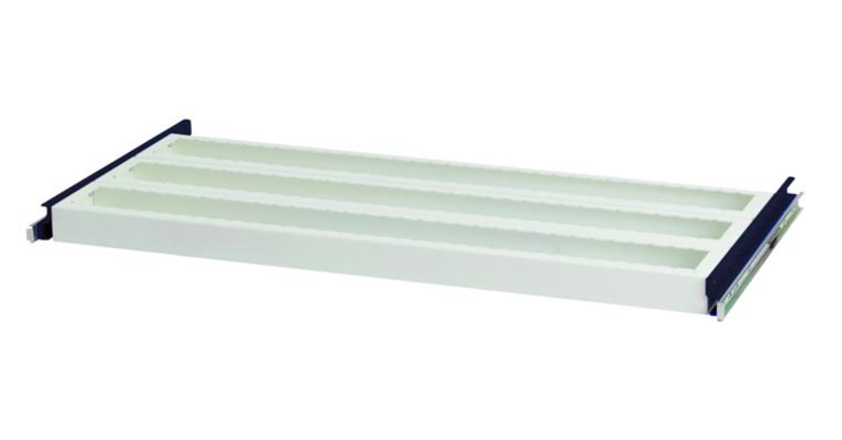 CNC-Werkzeug-Aufnahmerahmen 925 x 443 mm RAL 7035/7016 für Flügeltürenschrank