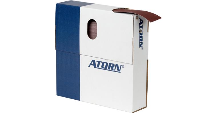 ATORN Schleifgeweberolle Korund (AO) in der Abreißbox K240 40 mm x 50m