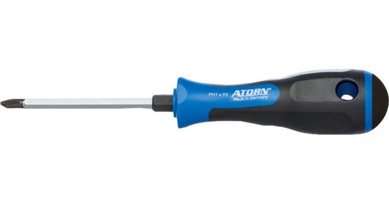ATORN Phillips screwdriver PH 1 x 75 mm, with striking cap