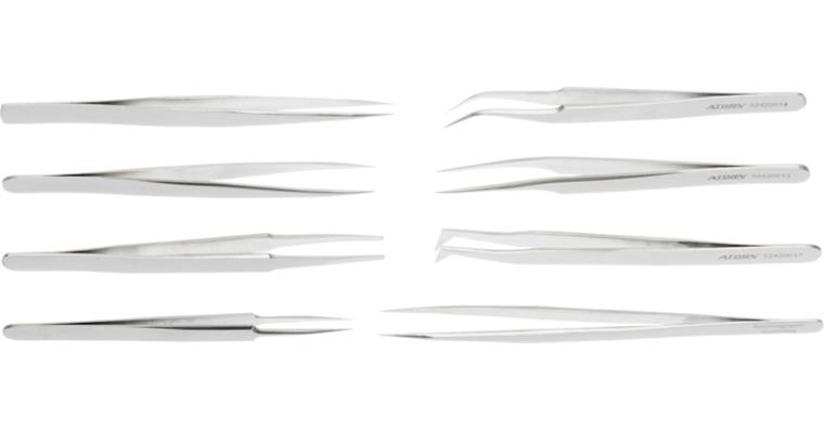 1063433109 ATORN tweezers set, non-magnetic, 8 pieces in plastic bag