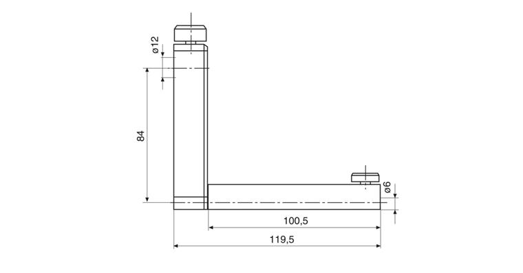 1035092103 Träger für Messeinsätze 816 CL für Messtaster Kat.-Nr. 35092 101-102