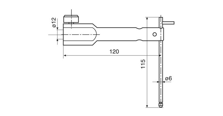 1035092107 Tiefenmesstaster TMT 120 für Messtaster Kat.-Nr. 35092 101-102