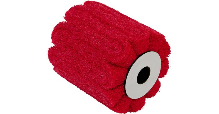 1043205102 ATORN Faltwalze Schleifvlies Normalkorund Color 100x100x19 mm, K120, rot