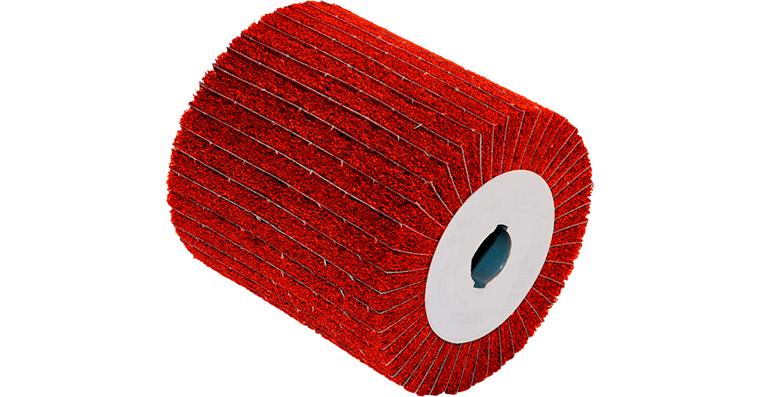 ATORN non-woven abr./cloth flap wheel colour, 115x100x19 mm, G60, orange