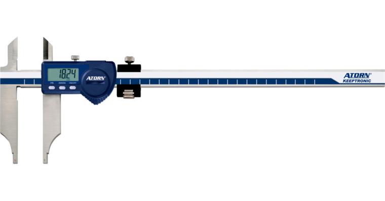ATORN digital workshop vernier callipers 500 mm, blade tips and fine adjustment