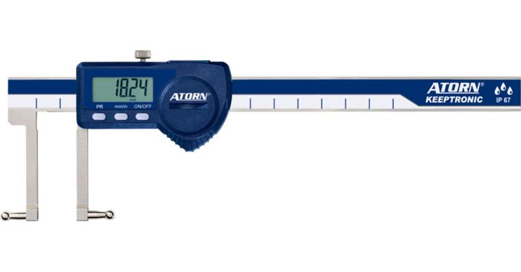 ATORN Messschieber SET elektronisch 150 mm Datenausgang multiCOM