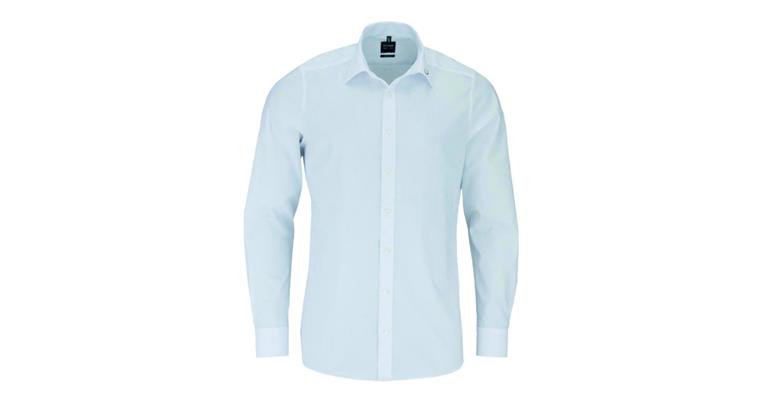 1000069202 Olymp shirt Level 5 Body fit 1/1-sleeve white with Hommel Hercules logo size 39