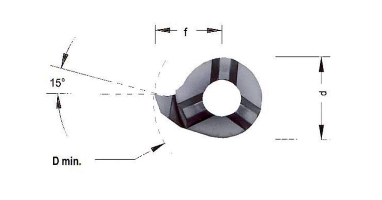 HM-Schneidplatte MINI-CUT links LS011.0160 Seeger-Ringnuten HC8620/TiAlN