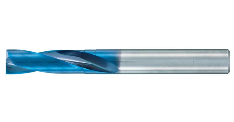 Solid carbide flat drill bit 180° AQUA Drill EX Flat 2xD dia. 1.1 mm