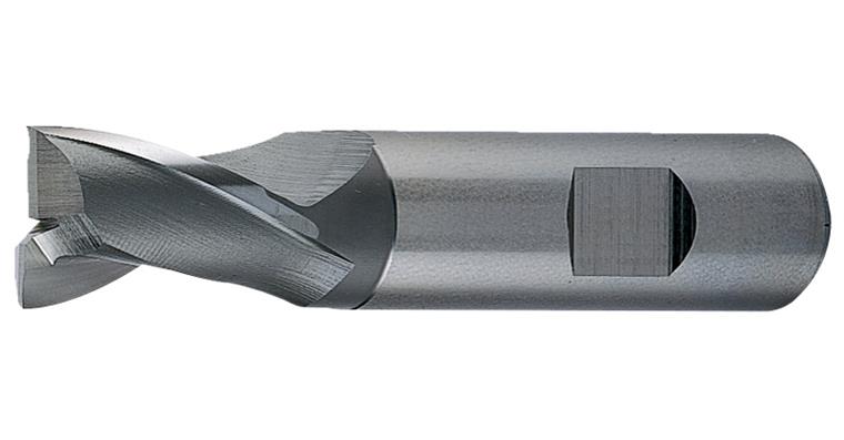 Square end mill str. DIN 327 D  type N short 2 cut edg Z-cut HSS-E 1.0 mm