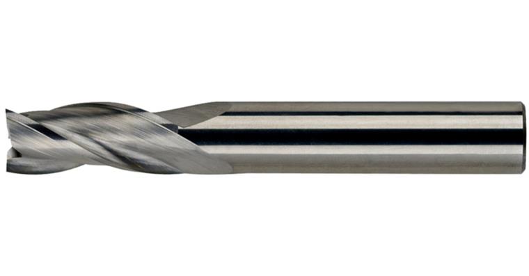 Solid carb. square end mill cyl./6535 HA short 3 cut. edges C-cut P20-K40 20 mm