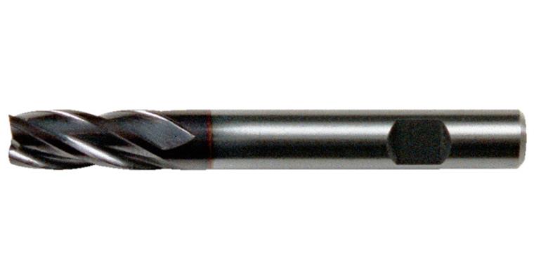 SC end mill cyl. shank/6535 HB short 4 cut. edges c-cut P20-K40/TiAlN 3 mm