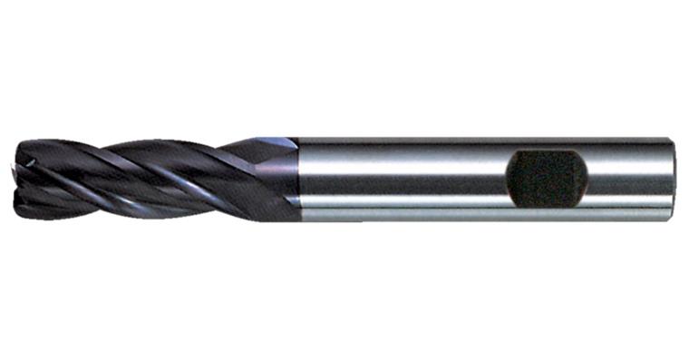 VHM-Torusfräser TiAlN 40° Normal HB-Schaft Z=4 Ø12 R0,5